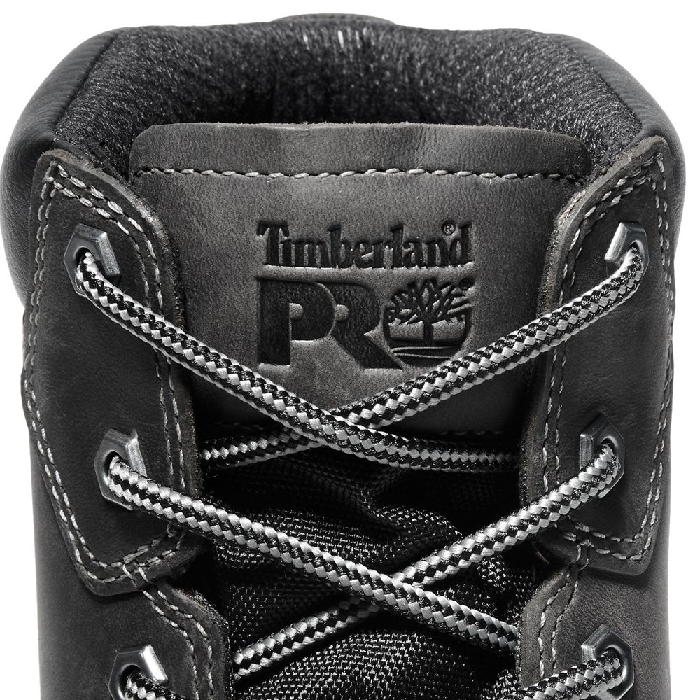 Timberland Μποτακια Εργασίας Ανδρικα Μαυρα - Pro® Gritstone Steel Toe - Greece 1794652-VW